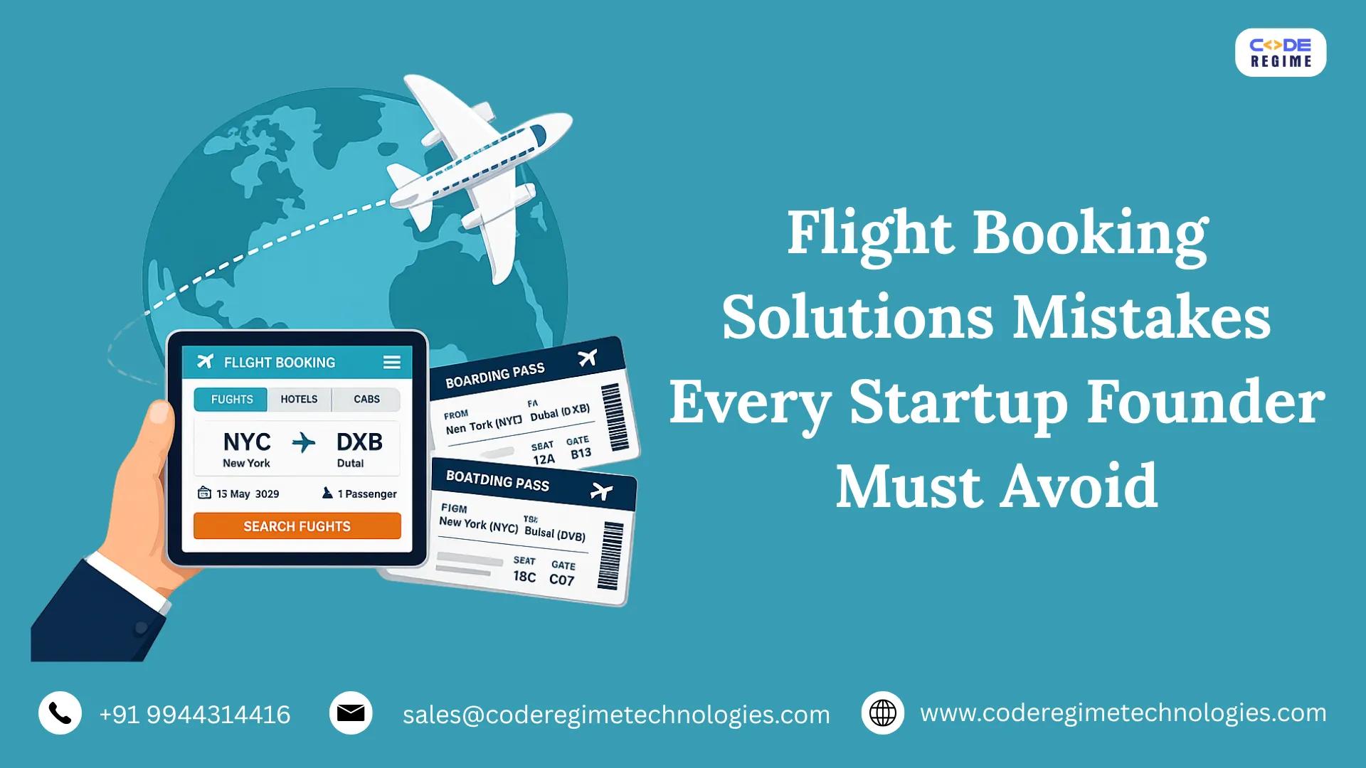 Flight Booking Solutions Mistakes Every Startup Founder Must Avoid